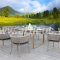 2022 Furniture Spotlight: 6 Seaters Outdoor Rope And Wood Top Dining Table